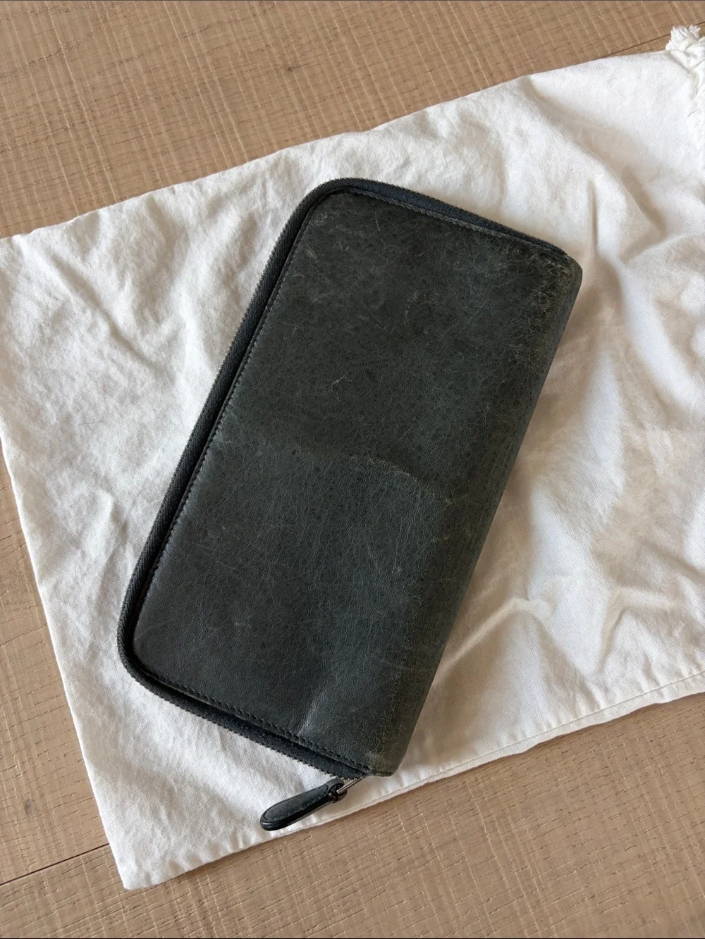 Balenciaga Motorcross Giant long zip wallet